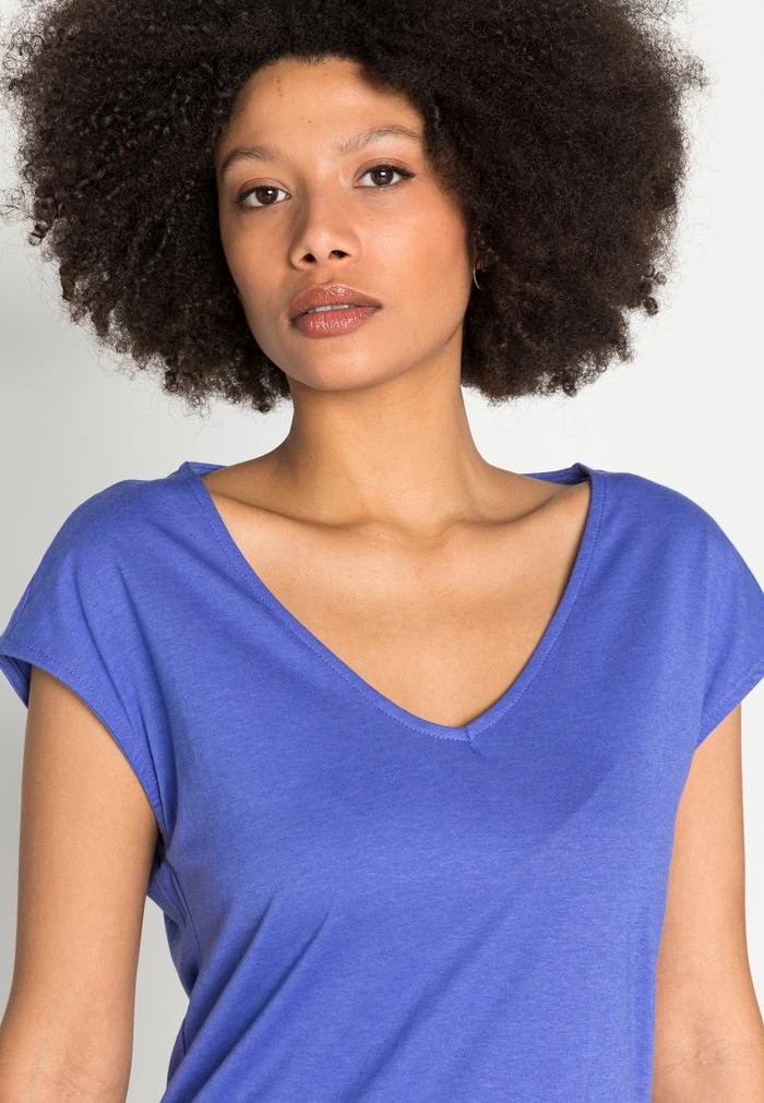 T-Shirt ANNA FIELD Anna Field Basic T-shirt Bleu Femme | ULH-5809628